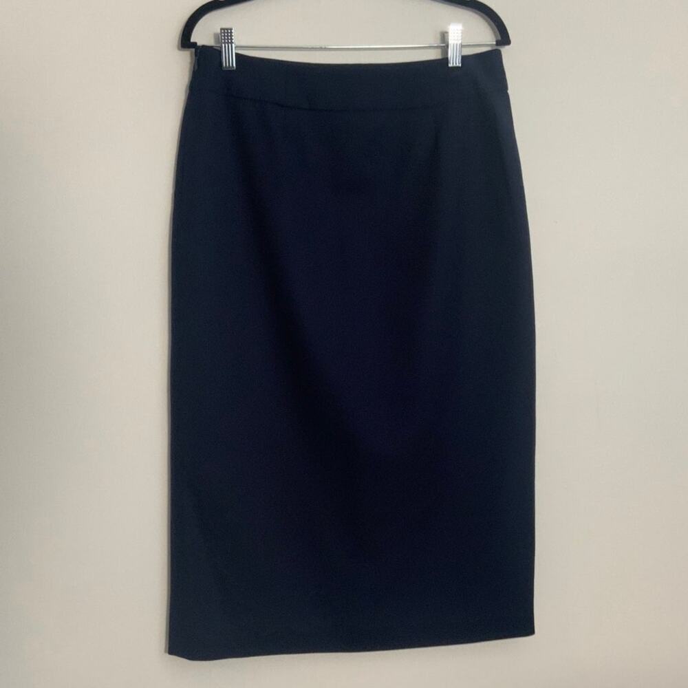 Pendleton Virgin Wool Navy Midi Skirt size 8